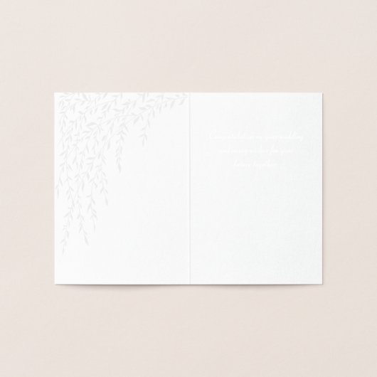 Willows Mini Wedding Card Folie Kaarten (Binnen)