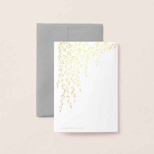 Willows Mini Wedding Card Folie Kaarten (Met envelop)