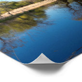 Willows Reeds en Pond in Spring Poster (Hoek)