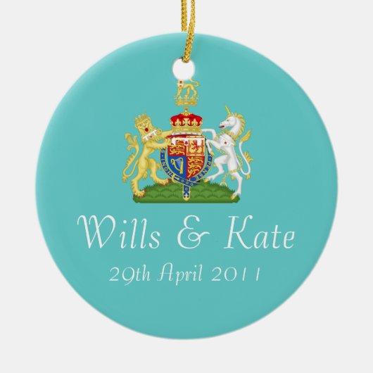 Wills and Kate Royal Wedding Keepomwille Ornament (Voorkant)
