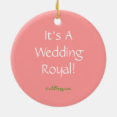 Wills and Kate Royal Wedding Keepomwille Ornament (Achterkant)