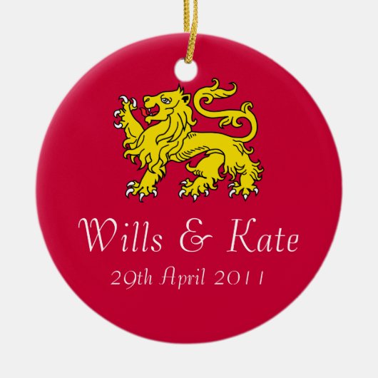 Wills and Kate Royal Wedding Ornament (Voorkant)