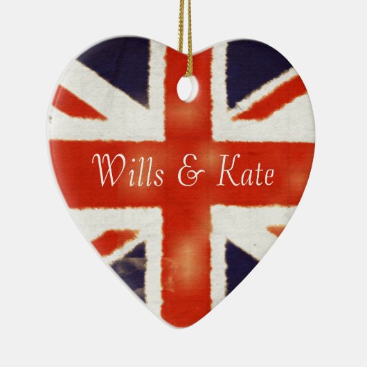 Wills and Kate  Union Jack Ornament (Rechts)