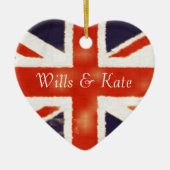 Wills and Kate  Union Jack Ornament (Voorkant)