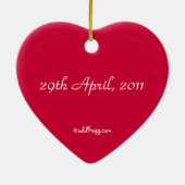 Wills and Kate  Union Jack Ornament (Achterkant)