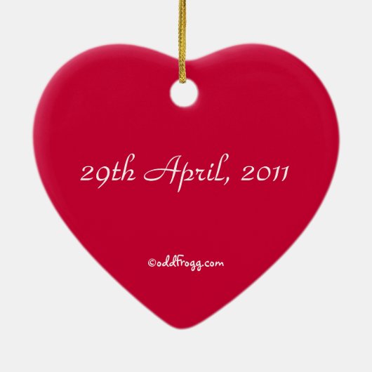 Wills and Kate  Union Jack Ornament (Achterkant)