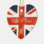 Wills and Kate  Union Jack Ornament (Links)
