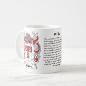 Wills Family Coat of Arms mok (Voorkant links)