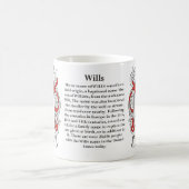 Wills Family Coat of Arms mok (Center)