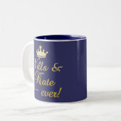 Wills & Kate 4-Ever T-shirts, Mokken, Gifts Tweekleurige Koffiemok (Voorkant links)