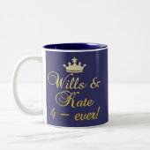 Wills & Kate 4-Ever T-shirts, Mokken, Gifts Tweekleurige Koffiemok (Links)