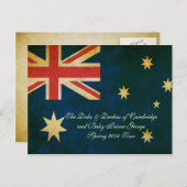 Wills Kate Baby George Australia 2014 Briefkaart (Voorkant / Achterkant)