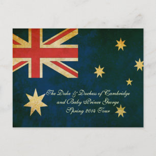 Wills Kate Baby George Australia 2014 Briefkaart