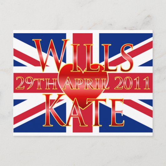 Wills & Kate Briefkaart (Voorkant)