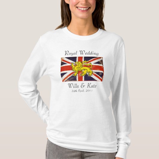 Wills & Kate Koninklijk Trouwshirt T-shirt (Voorkant)