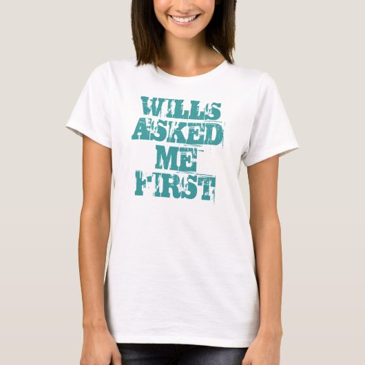 WILLS VRAAGT ME EERST T-SHIRT (Voorkant)