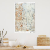  Willsboro New York Topografische kaart Poster (Keuken)