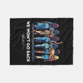 Will't Go Back Harris W 2024 Kamala Harris Fleece Deken (Voorkant (Horizontaal))