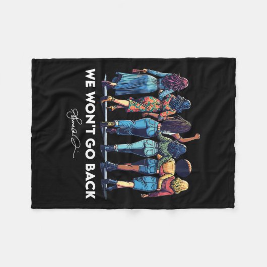 Will't Go Back Harris W 2024 Kamala Harris Fleece Deken (Voorkant (Horizontaal))