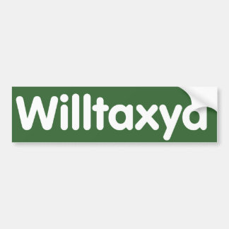 Willtaxya - Wakulla heeft een nieuwe naam gekregen Bumpersticker