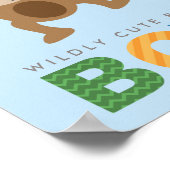 Willy Cute Blue Monkey Baby Nursery Poster (Hoek)