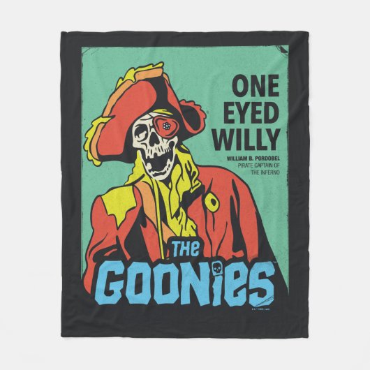 Willy Pirate Kapitein van het Inferno Fleece Deken (Voorkant)