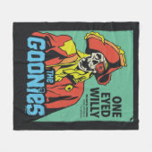 Willy Pirate Kapitein van het Inferno Fleece Deken (Voorkant (Horizontaal))