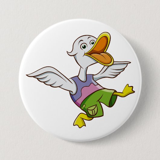 Willy Quack Ronde Button 7,6 Cm (Voorkant)