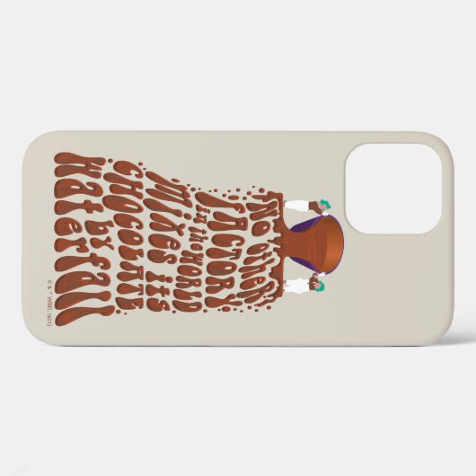 Willy Wonka Chocolate Waterfall Typografie Case-Mate iPhone Case (Achterkant (horizontaal))