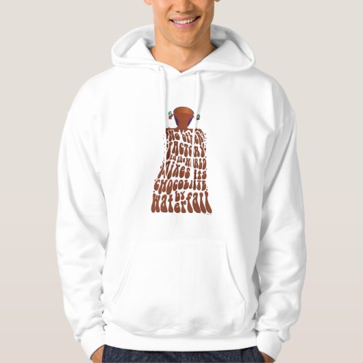 Willy Wonka Chocolate Waterfall Typografie Hoodie (Voorkant)
