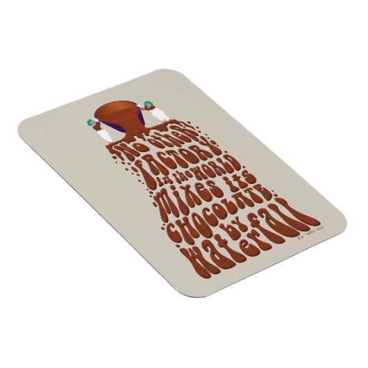 Willy Wonka Chocolate Waterfall Typografie Magneet (Rechterzijde)