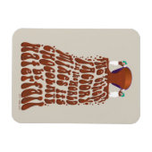 Willy Wonka Chocolate Waterfall Typografie Magneet (Horizontaal)
