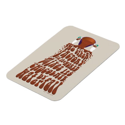 Willy Wonka Chocolate Waterfall Typografie Magneet (Linkerzijde)
