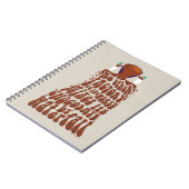 Willy Wonka Chocolate Waterfall Typografie Notitieboek (Linkerzijde)