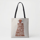 Willy Wonka Chocolate Waterfall Typografie Tote Bag (Voorkant)