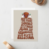 Willy Wonka Chocolate Waterfall Typography Notitiekaartje (Voorkant / Achterkant in situ)