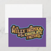Willy Wonka & de Chocoladefabriek Logo Notitiekaartje (Voorkant / Achterkant)