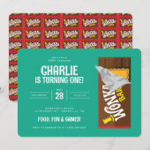 Willy Wonka en de Chocolate Factory Birthday Kaart (Voorkant / Achterkant)