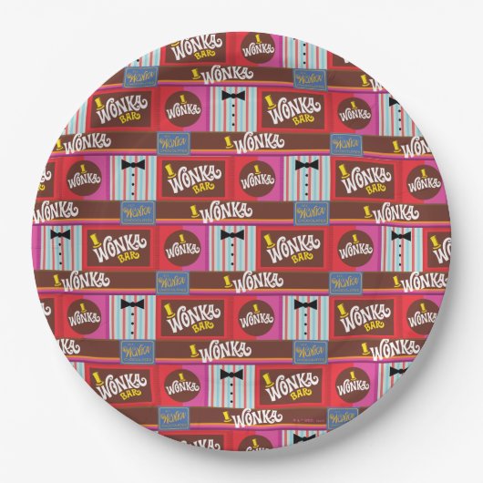 Willy Wonka en de Chocolate Factory Birthday Papieren Bordje (Voorkant)
