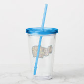 Willy Wonka en de Chocolate Factory Logo Acryl Drinkbeker (Achterkant)