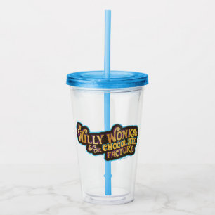 Willy Wonka en de Chocolate Factory Logo Acryl Drinkbeker