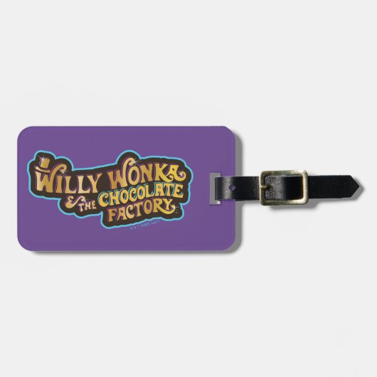 Willy Wonka en de Chocolate Factory Logo Bagagelabel (Voorkant horizontaal)