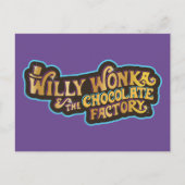 Willy Wonka en de Chocolate Factory Logo Briefkaart (Voorkant)