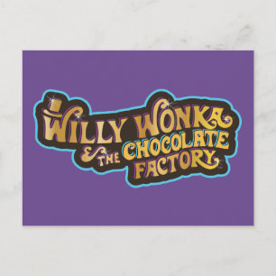 Willy Wonka en de Chocolate Factory Logo Briefkaart