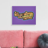 Willy Wonka en de Chocolate Factory Logo Canvas Afdruk (Insitu (Woonkamer))