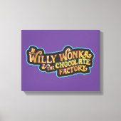 Willy Wonka en de Chocolate Factory Logo Canvas Afdruk (Voorkant)