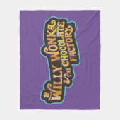 Willy Wonka en de Chocolate Factory Logo Fleece Deken (Voorkant)