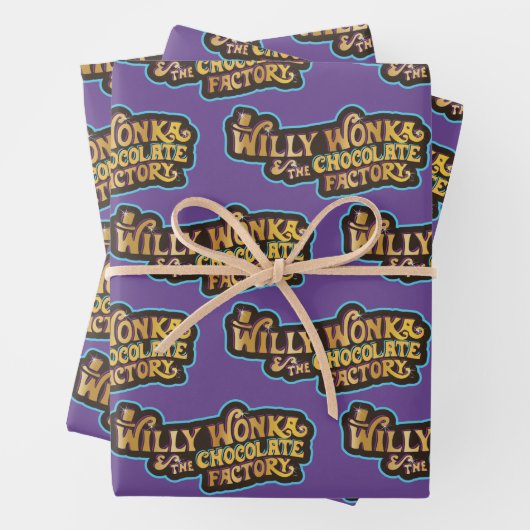 Willy Wonka en de Chocolate Factory Logo Inpakpapier Vel (In situ)