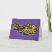 Willy Wonka en de Chocolate Factory Logo Kaart (Voorkant)