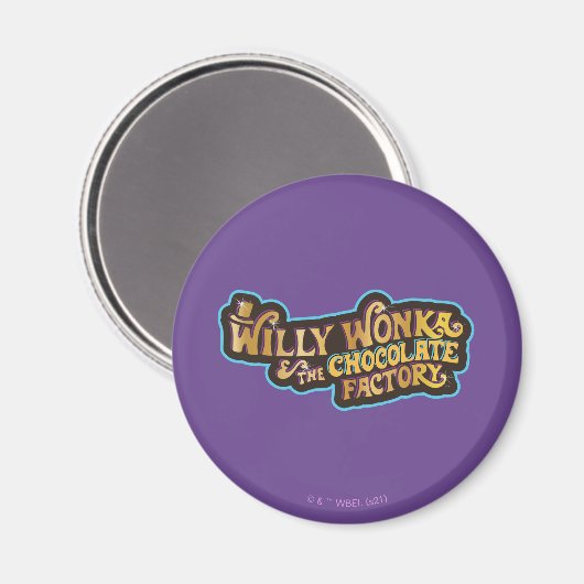 Willy Wonka en de Chocolate Factory Logo Magneet (Voorkant / Achterkant)